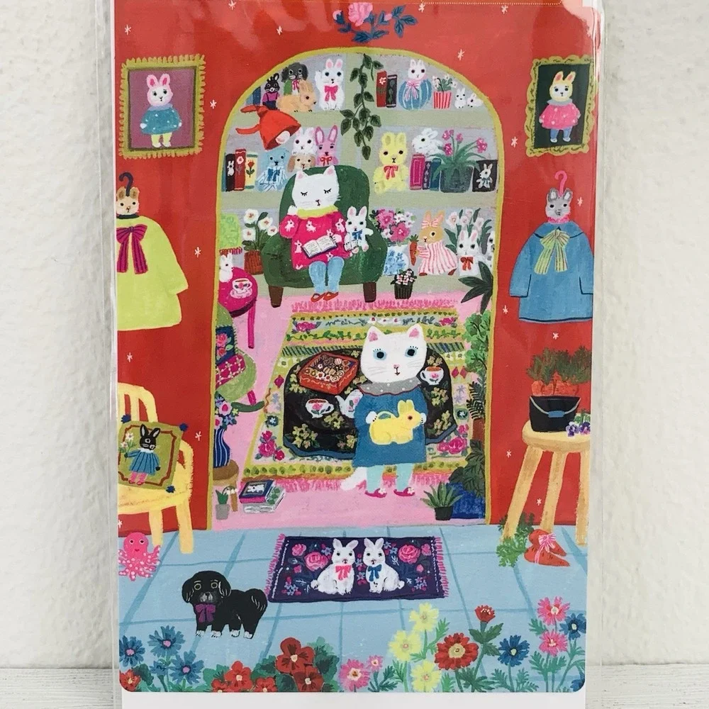 Hobonichi Yumi Kitagishi A6 Original Size White Cat Pencil Board JAPAN